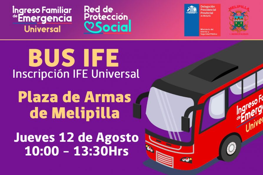 Bus IFE llega mañana a Melipilla