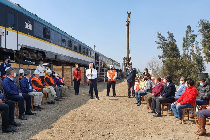 Presidente Piñera encabeza inicio de obras del proyecto Metrotren Santiago-Melipilla