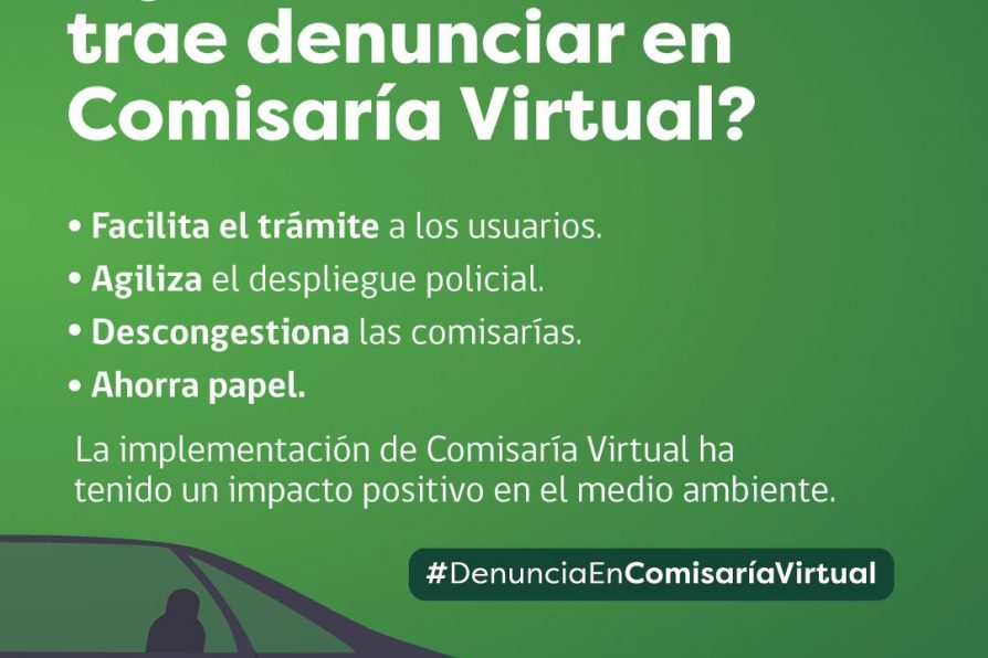 Comisaría Virtual recibe denuncias electrónicas para los delitos de hurto, daños a la propiedad y maltrato animal