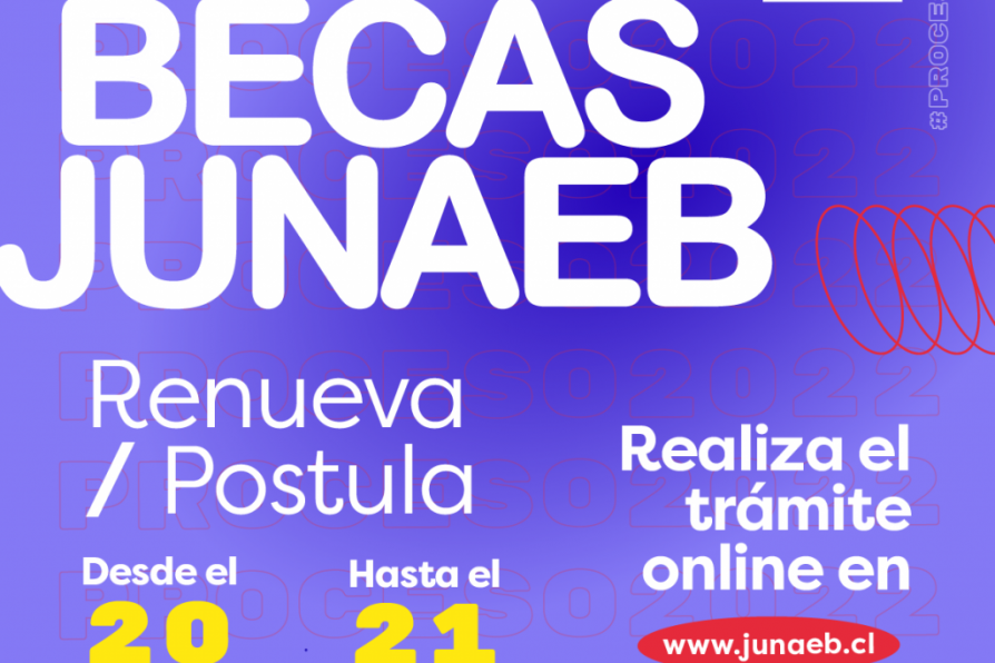 Estudiantes ya pueden renovar o postular a las Becas Junaeb 2022