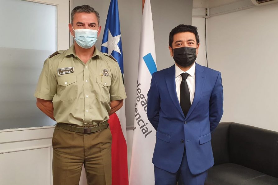 Productiva reunión entre Delegado Presidencial de Melipilla y nuevo Coronel de Carabineros