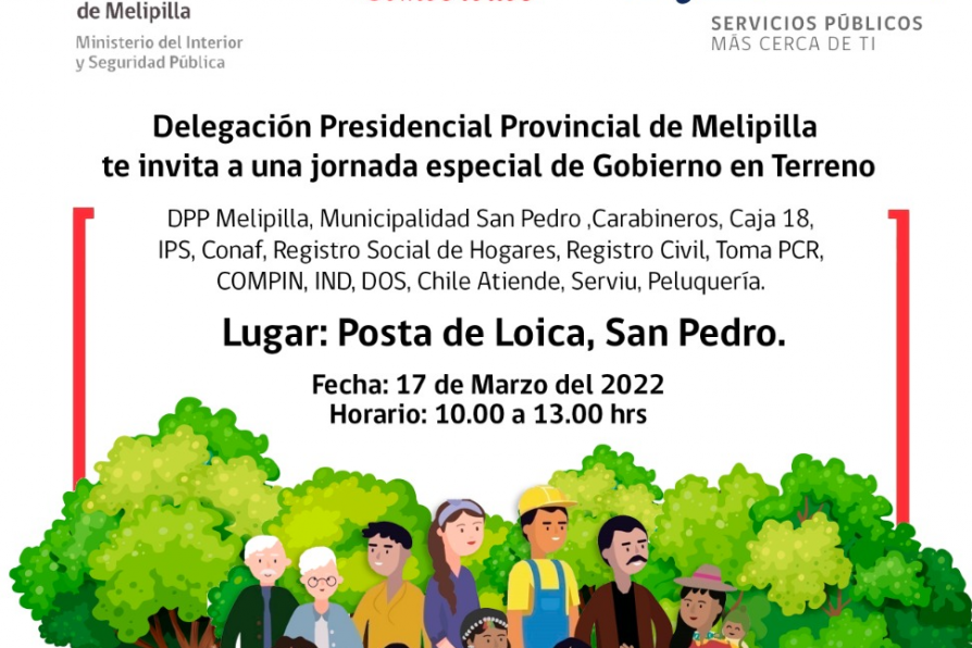 Delegada de Melipilla invita a Gobierno en Terreno en San Pedro