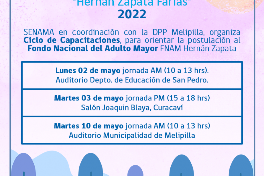 Delegación Provincial de Melipilla junto a SENAMA, organizan jornadas de capacitación en el marco del Fondo Nacional del Adulto Mayor