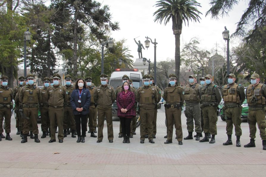 Autoridades dan la bienvenida a nuevos efectivos policiales que reforzarán labores de prevención y seguridad dentro de Melipilla