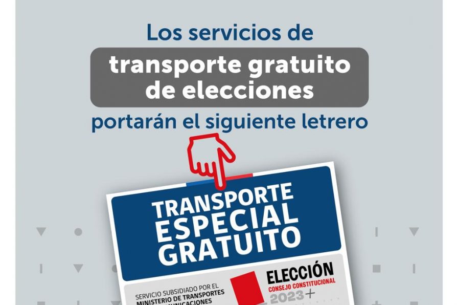 Provincia de Melipilla contará con 27 recorridos gratuitos en el marco de las elecciones de este 7 de mayo