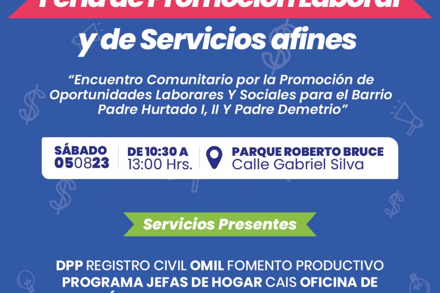 Gobierno en Terreno de Delegación Provincial de Melipilla estará presente en Feria de Promoción Laboral