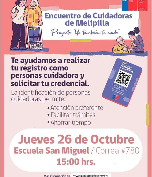 Este jueves se realizará Encuentro de Cuidadores y Cuidadoras para apoyar el proceso de obtención de credencial