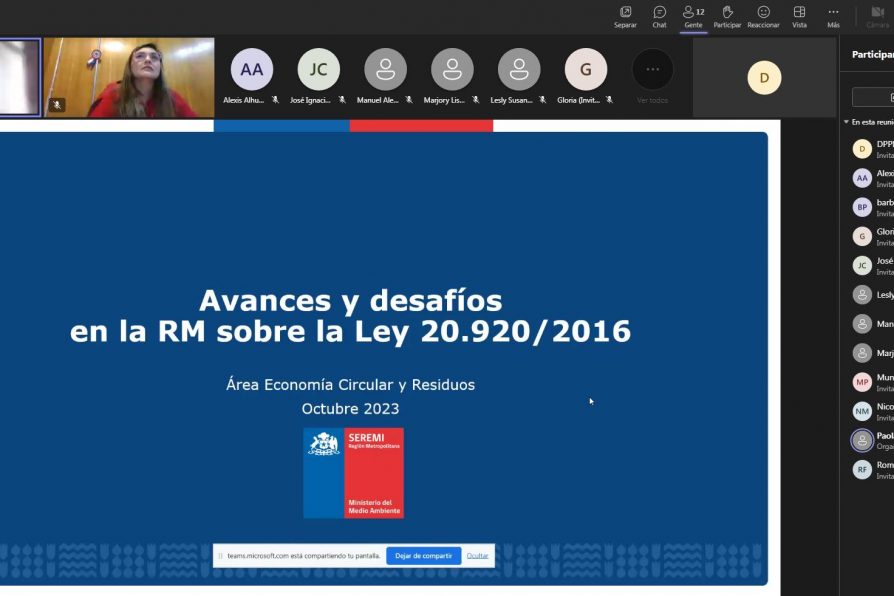 Municipios de Melipilla se capacitan sobre la Ley 20.920 de Responsabilidad Extendida del Productor