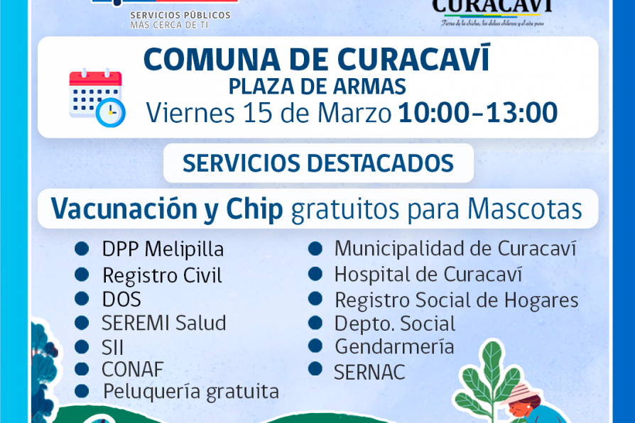 Gobierno en Terreno llegará este viernes a Plaza Presidente Balmaceda de Curacaví