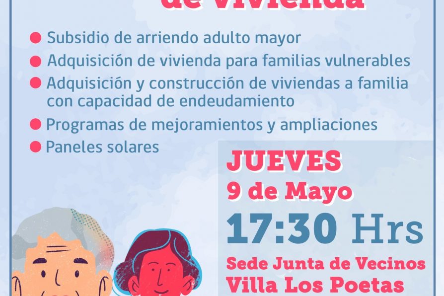 Villa Los Poetas de Melipilla recibirá nueva Charla Informativa de Vivienda