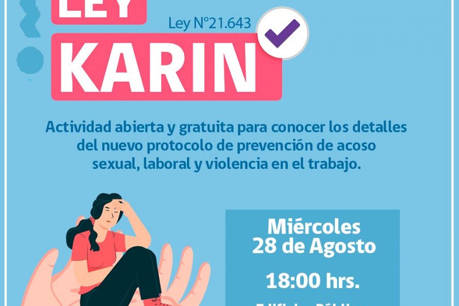 Delegación Provincial de Melipilla realizará Charla abierta sobre la Ley Karin