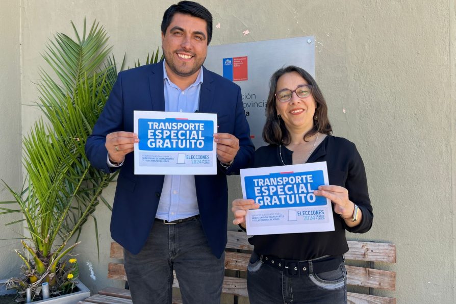 Delegada Sandra Saavedra junto a Seremi de Transporte informan de recorridos gratuitos por elecciones de este fin de semana