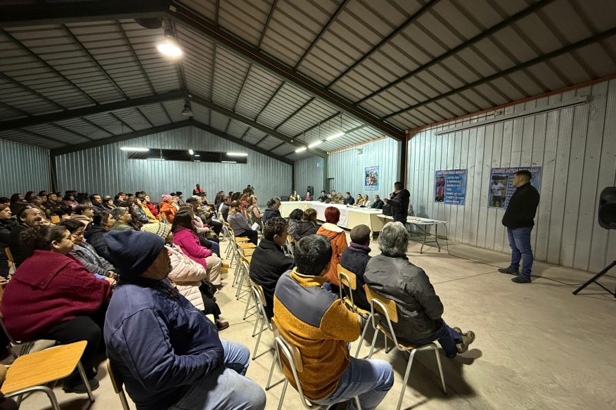 Autoridades participan en reunión con vecinos de Rumay y sectores aledaños para abordar temas de seguridad vial