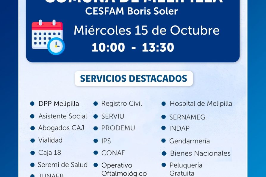 Gobierno en Terreno de Delegación Provincial de Melipilla se trasladará este miércoles al CESFAM Boris Soler