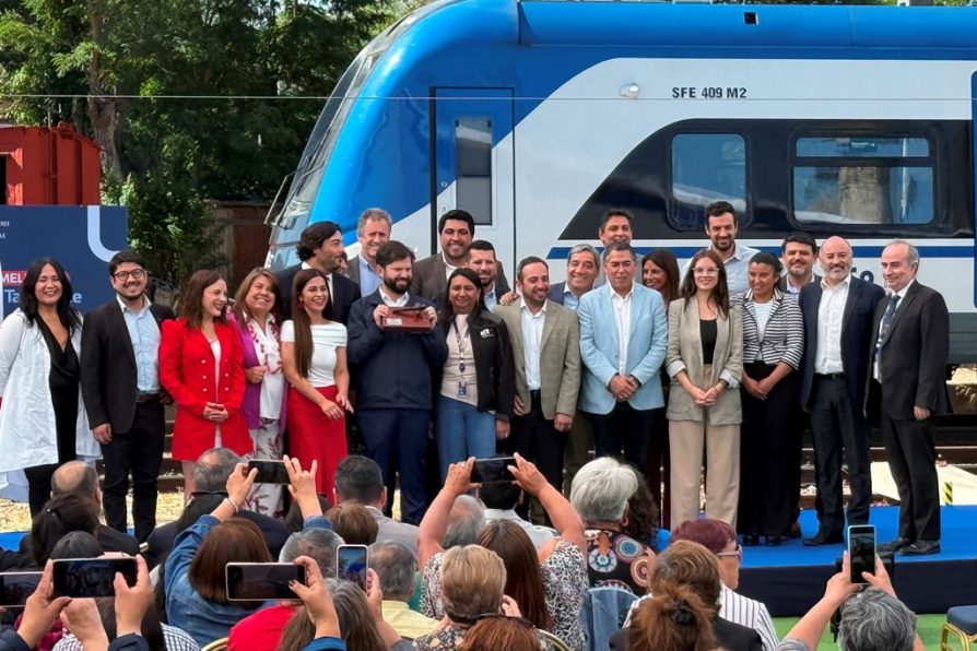 Presidente Gabriel Boric encabeza hito que da inicio a obras ferroviarias del Tren Alameda-Melipilla