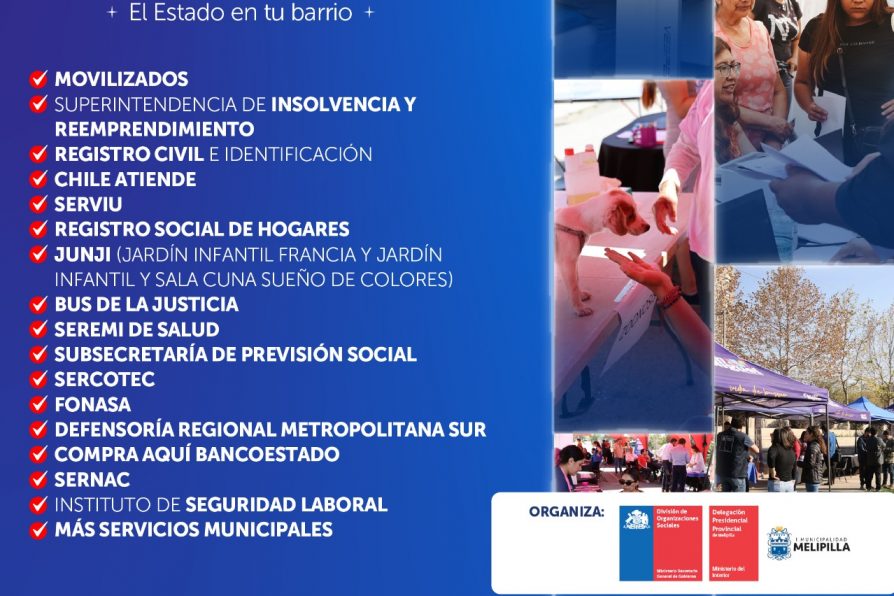 Feria de Servicios “Movilizados” llegará este miércoles a Plaza de Armas de Melipilla