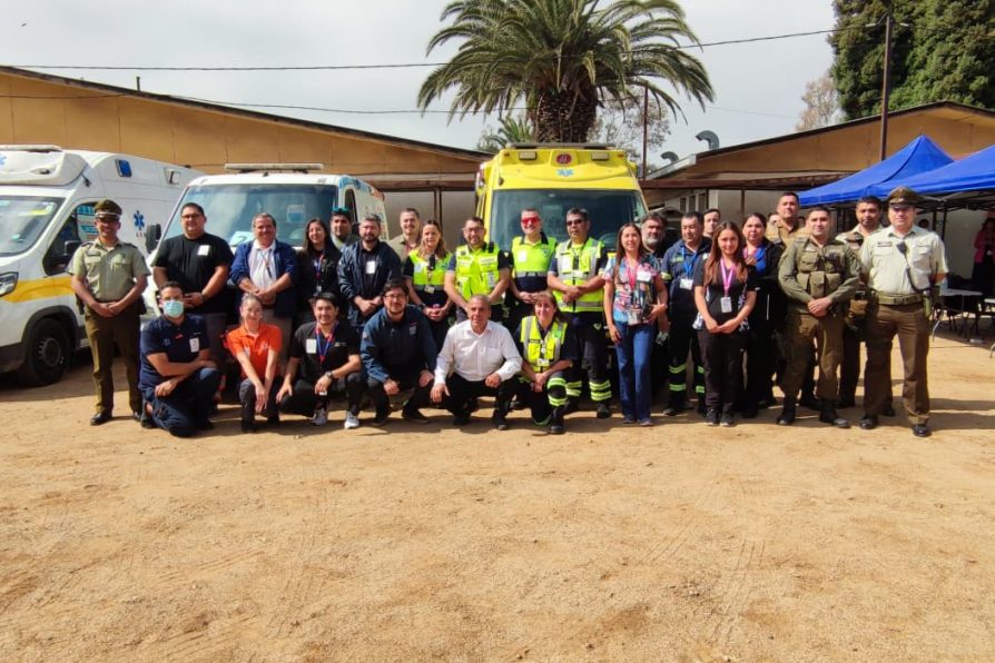 Realizan exitoso simulacro de traslado de pacientes hacia el nuevo Hospital de Melipilla