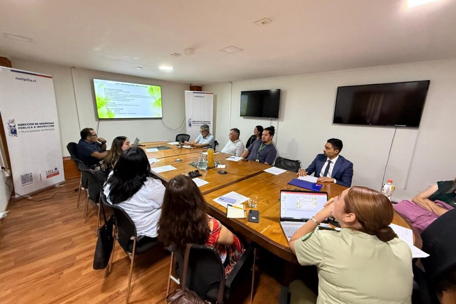 Autoridades analizan seguridad en comuna de Melipilla