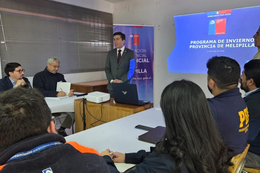 Establecen Comité para la Gestión del Riesgo de Desastres para coordinar plan de invierno 2026 en la Provincia de Melipilla