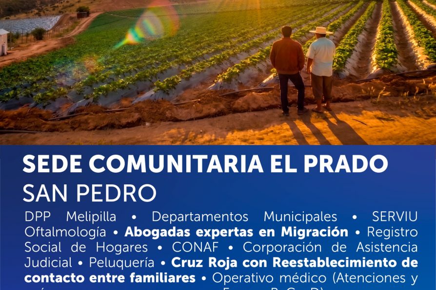 Gobierno en Terreno llegará este sábado a la localidad de El Prado de San Pedro con servicios gratuitos y atención especial para la comunidad migrante